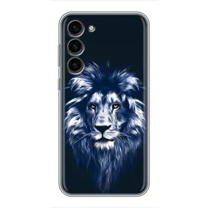Чохол з картинкою на Samsung Galaxy S23 Plus (Лев – синій)