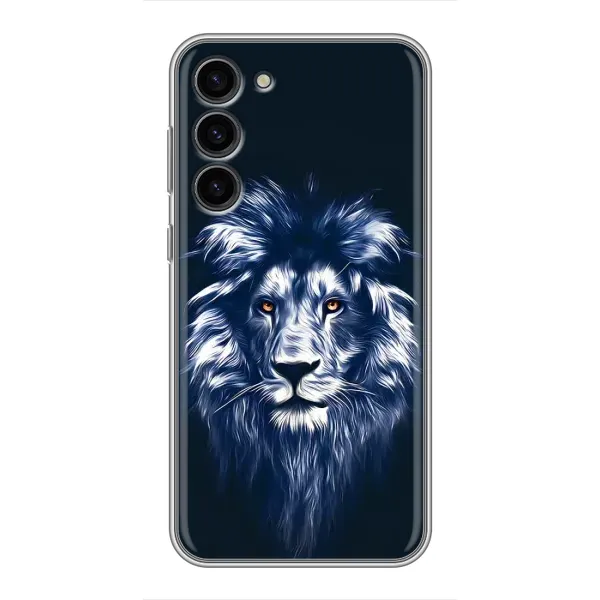 Чехол с рисунком «Лев - синий» для Samsung Galaxy S23 Plus Чехол с рисунком «Лев - синий» для Samsung Galaxy S23 Plus