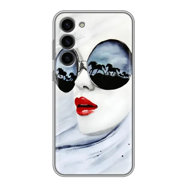 Чехол с рисунком «Любительница коней» для Samsung Galaxy S23 Plus