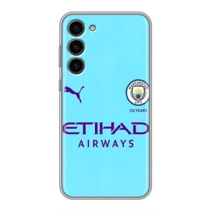Силиконовые Чехлы принт Футбол на Samsung Galaxy S23 Plus (Man City)