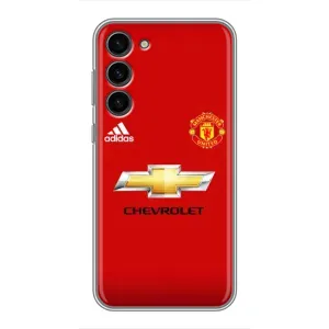 Силиконовые Чехлы принт Футбол на Samsung Galaxy S23 Plus (Man United)