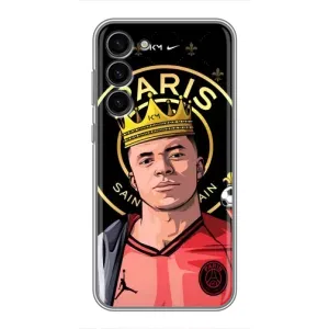 Чехол (TPU) с Футболистом на Samsung Galaxy S23 Plus (Mbappe King)