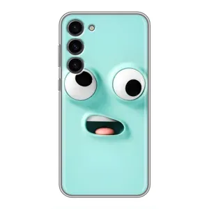 Силиконовые Чехлы (смешные стикеры) для Samsung Galaxy S23 Plus (Забавное мятное лицо)