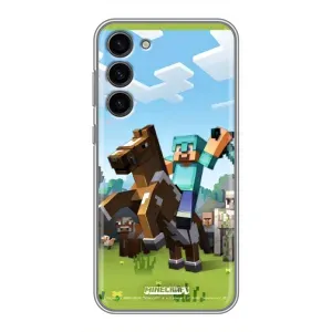 Чохли для Samsung Galaxy S23 Plus (Персонажі МайнКрафт) (На коні)