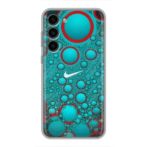Силиконовый Чехол на Samsung Galaxy S23 Plus с картинкой Nike (Найк зеленый)
