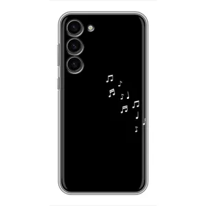 Чохол з картинками на чорному фоні для Samsung Galaxy S23 Plus (Ноти)