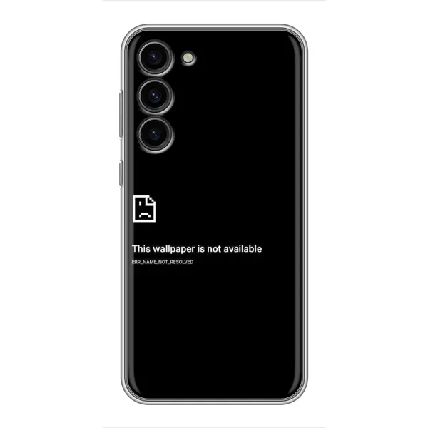 Чехол с рисунком «Ошибка» для Samsung Galaxy S23 Plus Чехол с рисунком «Ошибка» для Samsung Galaxy S23 Plus