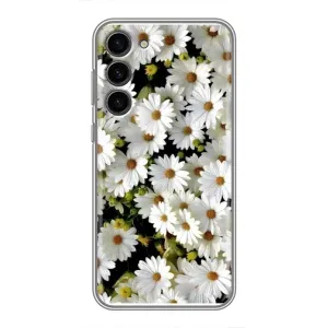 Чехол с ромашками на Samsung Galaxy S23 Plus (Рамка в ромашках)