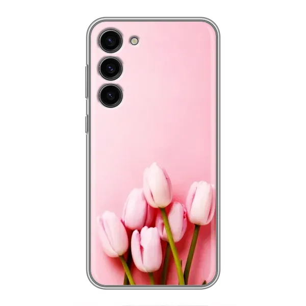 Чехол с рисунком «Розовые тюльпаны» для Samsung Galaxy S23 Plus Чехол с рисунком «Розовые тюльпаны» для Samsung Galaxy S23 Plus