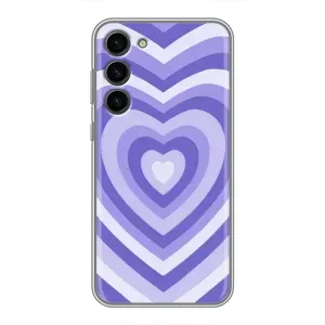 Чохли з тематикою "Маленькі Сердчеки" на Samsung Galaxy S23 Plus (Серце фіолет)