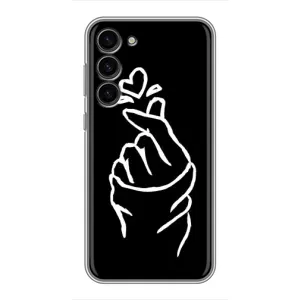 Чохол (Знак сердечка) для Samsung Galaxy S23 Plus (Сердечко на чорному)