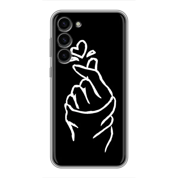 Чохол з малюнком «Сердечко на чорному» для Samsung Galaxy S23 Plus Чохол з малюнком «Сердечко на чорному» для Samsung Galaxy S23 Plus