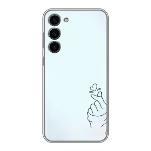 Чохол (Знак сердечка) для Samsung Galaxy S23 Plus (Сердечко на блакитному)