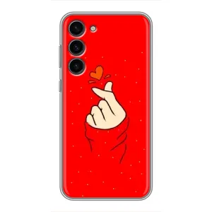 Чохол (Знак сердечка) для Samsung Galaxy S23 Plus (Сердечко на червоному)