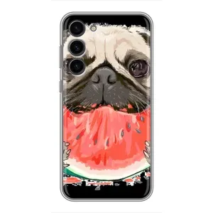 Чохол (ТПУ) Милі песики для Samsung Galaxy S23 Plus (Смішний Мопс)