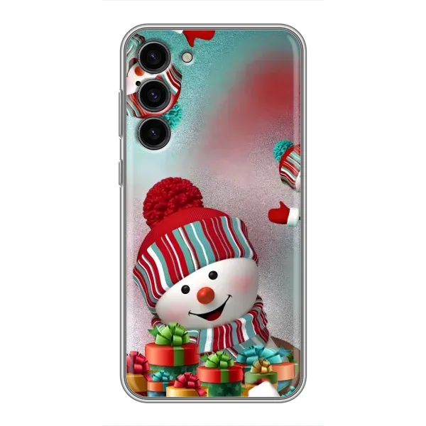 Чехол с рисунком «Снеговик в шапке» для Samsung Galaxy S23 Plus Чехол с рисунком «Снеговик в шапке» для Samsung Galaxy S23 Plus