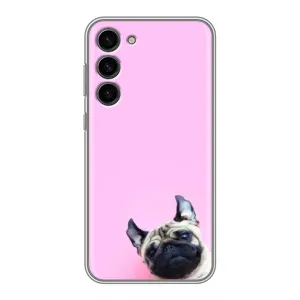 Бампер для Samsung Galaxy S23 Plus з картинкою "Песики" (Собака на рожевому)