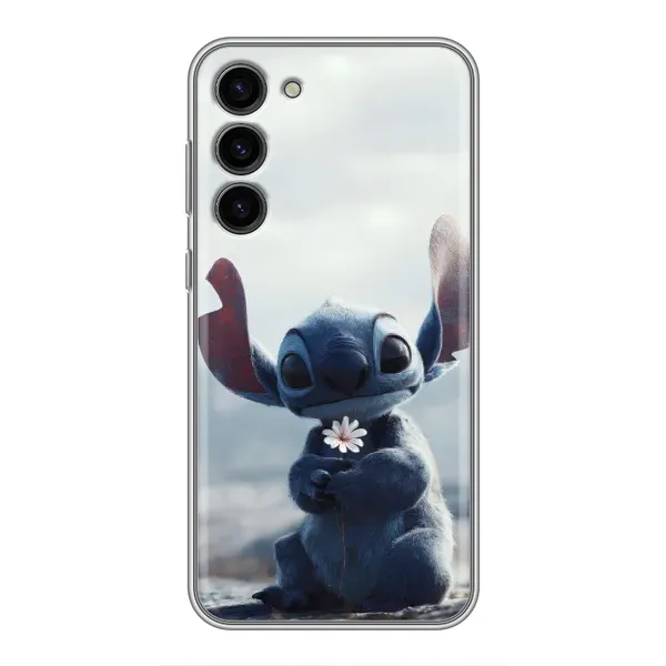 Чехол с рисунком «Стич с цветочком» для Samsung Galaxy S23 Plus Чехол с рисунком «Стич с цветочком» для Samsung Galaxy S23 Plus