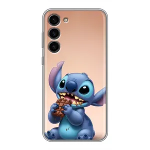 Чехол с рисунком Стич для Samsung Galaxy S23 Plus (Стич с шоколадом)