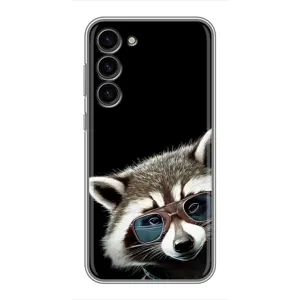Силіконовий Чохол з Энотами на Samsung Galaxy S23 Plus (Стильний Єнот)