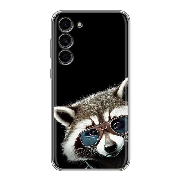 Чехол с рисунком «Стильный Енот» для Samsung Galaxy S23 Plus Чехол с рисунком «Стильный Енот» для Samsung Galaxy S23 Plus
