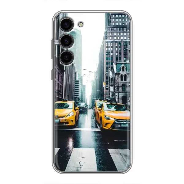 Чехол с рисунком «Такси» для Samsung Galaxy S23 Plus Чехол с рисунком «Такси» для Samsung Galaxy S23 Plus