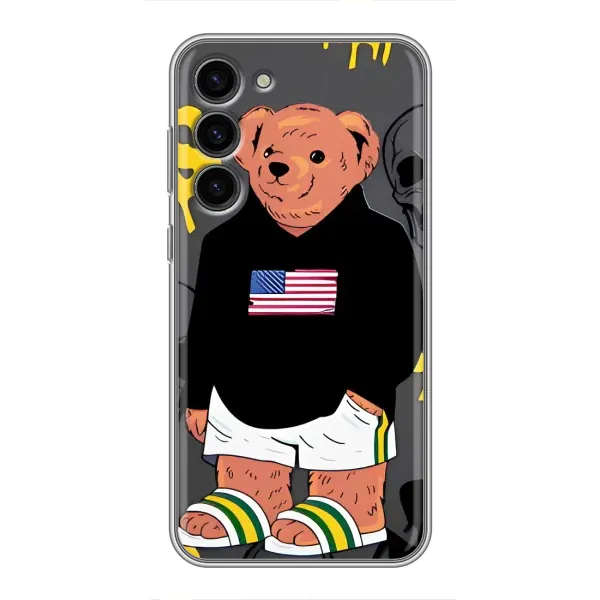 Чехол с рисунком «Teddy USA» для Samsung Galaxy S23 Plus Чехол с рисунком «Teddy USA» для Samsung Galaxy S23 Plus