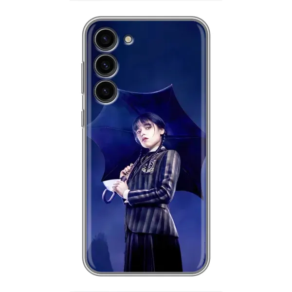 Чехол с рисунком «Уэнсдей с зонтом» для Samsung Galaxy S23 Plus Чехол с рисунком «Уэнсдей с зонтом» для Samsung Galaxy S23 Plus