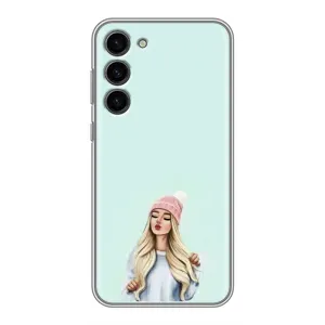 Силіконовый Чохол на Samsung Galaxy S23 Plus з картинкой Модных девушек (В шапці)