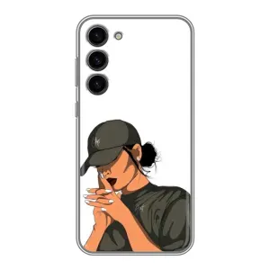 Силіконовый Чохол на Samsung Galaxy S23 Plus з картинкой Модных девушек (У зеленому)