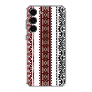 Силиконовый Чехол на Samsung Galaxy S23 Plus с картинкой Вышиванки (Вышиваночки)