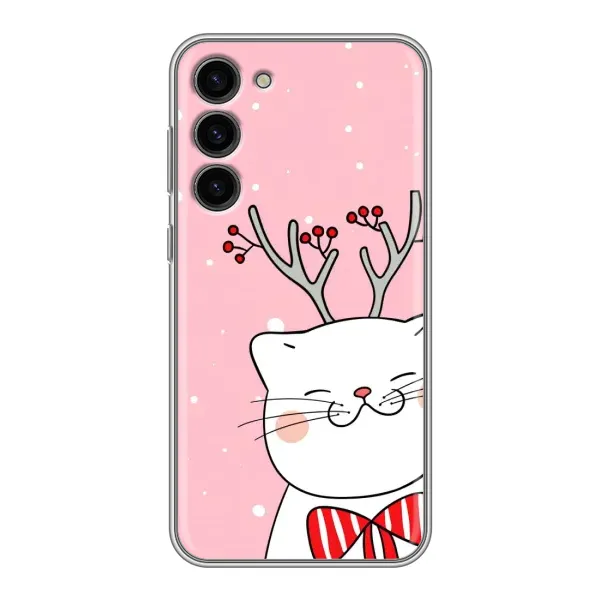 Чехол с рисунком «Зимний кот» для Samsung Galaxy S23 Plus Чехол с рисунком «Зимний кот» для Samsung Galaxy S23 Plus