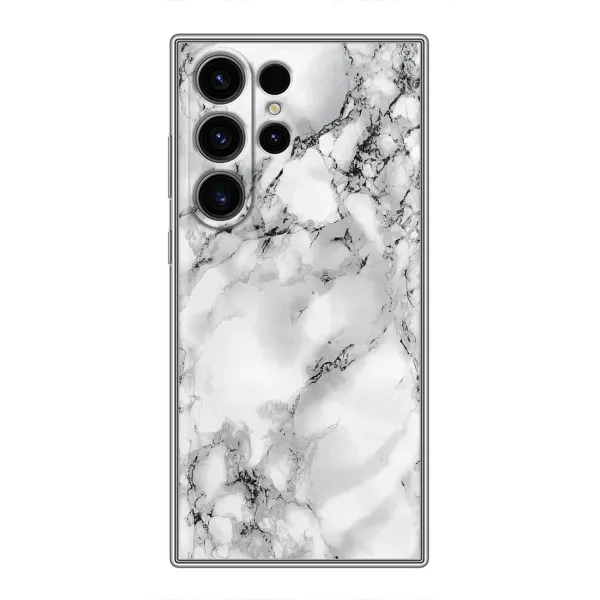 Чехол с рисунком «Белый мрамор» для Samsung Galaxy S23 Ultra Чехол с рисунком «Белый мрамор» для Samsung Galaxy S23 Ultra