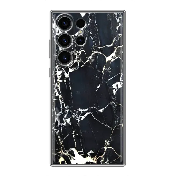 Чехол с рисунком «Чёрный мрамор» для Samsung Galaxy S23 Ultra Чехол с рисунком «Чёрный мрамор» для Samsung Galaxy S23 Ultra