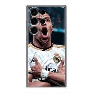 Чехол (TPU) с Футболистом на Samsung Galaxy S23 Ultra (Гол Мбаппе)