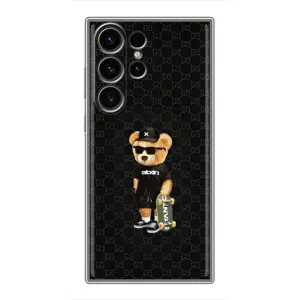 Чехлы Мишка Тедди для Самсунг С23 Ультра (GUCCI Teddy)