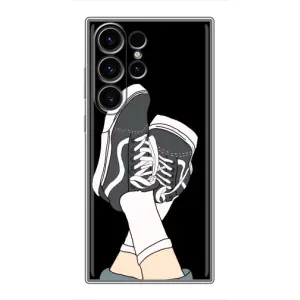 Чехол с Прикольным принтом на Samsung Galaxy S23 Ultra (Кеды)