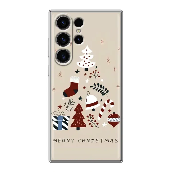 Чехол с рисунком «Merry Christmas» для Samsung Galaxy S23 Ultra Чехол с рисунком «Merry Christmas» для Samsung Galaxy S23 Ultra
