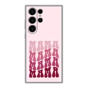 Чехлы на день мамы для Самсунг С23 Ультра (Надпись мама)