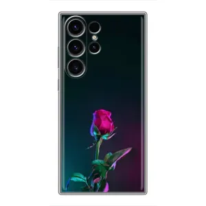 Чехлы с принтом Розочки для Samsung Galaxy S23 Ultra (Ночная роза)