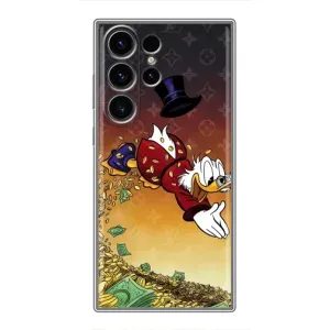 Силиконовый чехол для Samsung Galaxy S23 Ultra (Скрудж Луи Виттон)