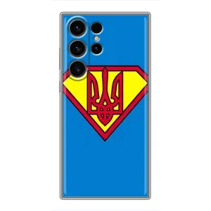 Чехол с картинкой (Патриотический ГЕРБ) на Samsung Galaxy S23 Ultra (Super - Герб)