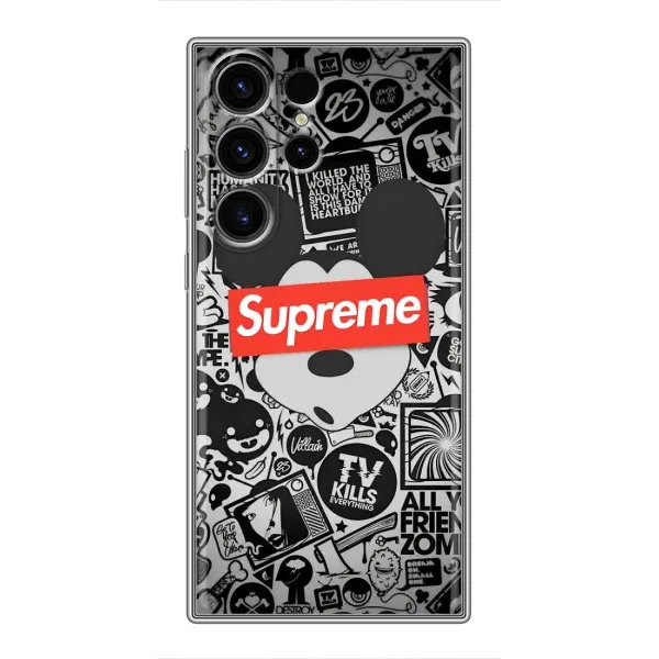 Чехол с рисунком «Supreme Маус» для Samsung Galaxy S23 Ultra Чехол с рисунком «Supreme Маус» для Samsung Galaxy S23 Ultra