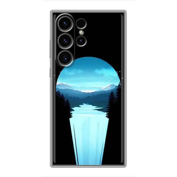 Чехол с рисунком «Синий Водопад» для Samsung Galaxy S23 Ultra Чехол с рисунком «Синий Водопад» для Samsung Galaxy S23 Ultra