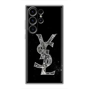 Чехол (Dior, Prada, YSL, Chanel) для Samsung Galaxy S23 Ultra (YSL)