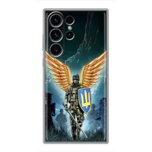 Патриотический Чехол для Samsung Galaxy S23 Ultra (ЗСУ з крильями)