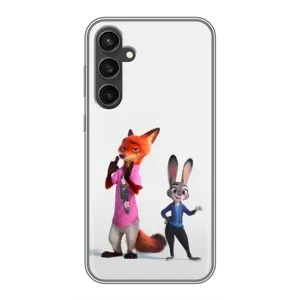Силиконовый чехол с принтом Зоотрополіс для Samsung Galaxy S23 (Джуди и Ник)