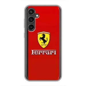 Силиконовый бампер с картинкой машины на Samsung Galaxy S23 (Ferrari Logo)