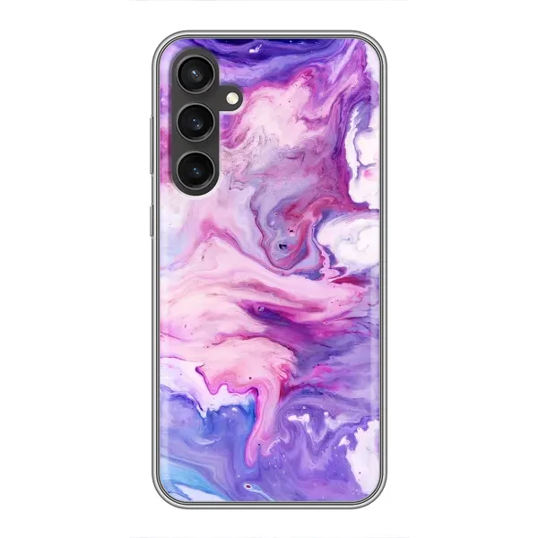 Чехол с рисунком «Фиолетовый мрамор» для Samsung Galaxy S23