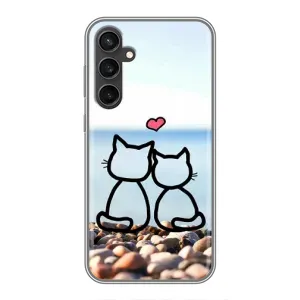 Силиконовые Чехлы Любимому человеку для Samsung Galaxy S23 (Котейки)
